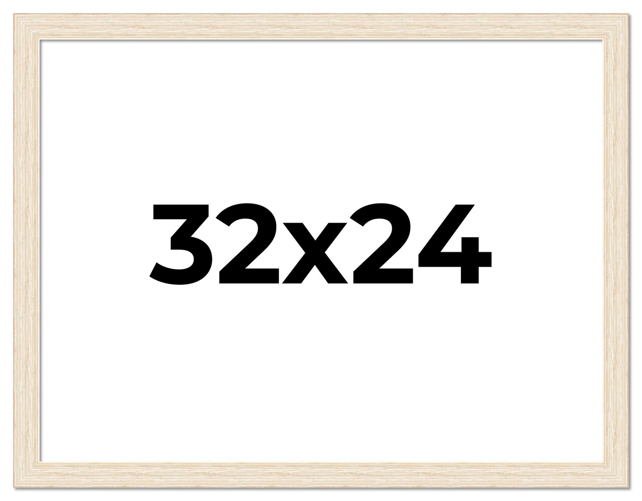 32x24 Wide Barnwood Picture Frame with UV-Resistant Acrylic & Acid Free Backing, Available in 6 Paint Finishes - Grey, Brown, White, and Black